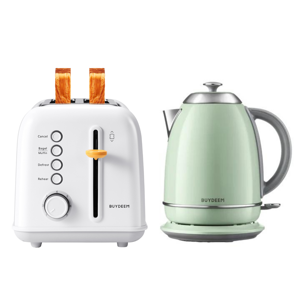 2-Slice Toaster with Electric Kettle