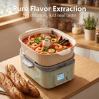 Waterless Ceramic Steam Pot, 3QT