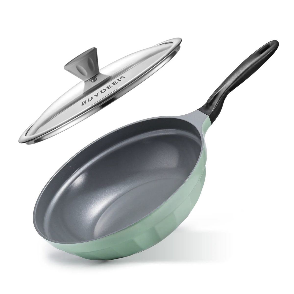 Ceramic Nonstick Wok Frying Pan, 5.7QT