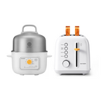 G32 Mini Electric Food Steamer with 2-Slice Toaster - Bundle Offer