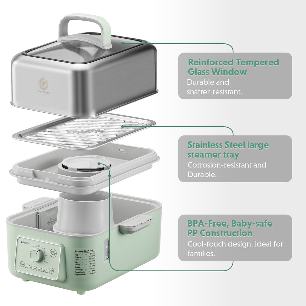 G52 Electric Food Steamer, 5.3QT