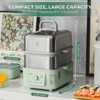 (OPEN BOX) G52 Two-Tier Electric Food Steamer, 10.6QT