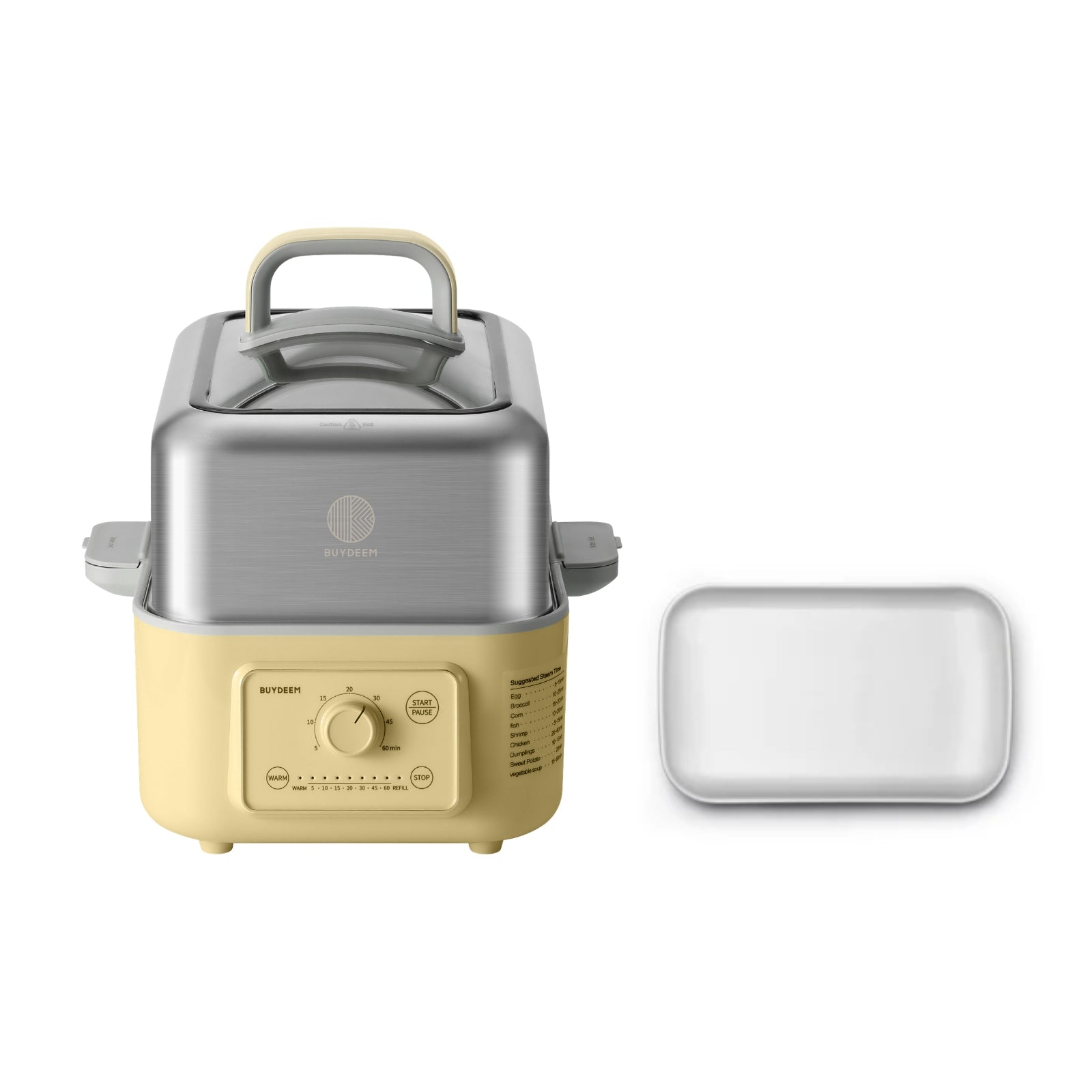 G52 Electric Food Steamer with Ceramic Steaming Plate - Bundle Offer