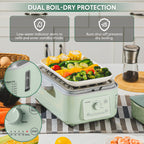 (OPEN BOX) G52 Electric Food Steamer, 5.3QT