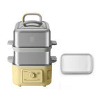 G52 Two-Tier Electric Food Steamer with Ceramic Steaming Plate - Bundle Offer