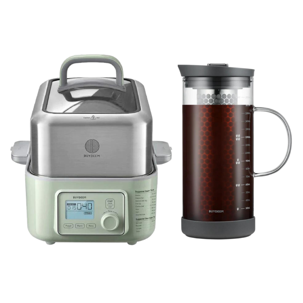 G553 Food Steamer with Cold Brew Coffee Maker - Color Selection Bundle Offer