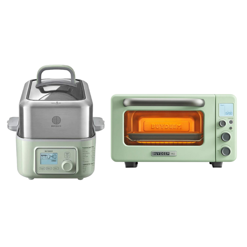 G553 Food Steamer with Mini Toaster Oven - Color Selection Bundle Offer