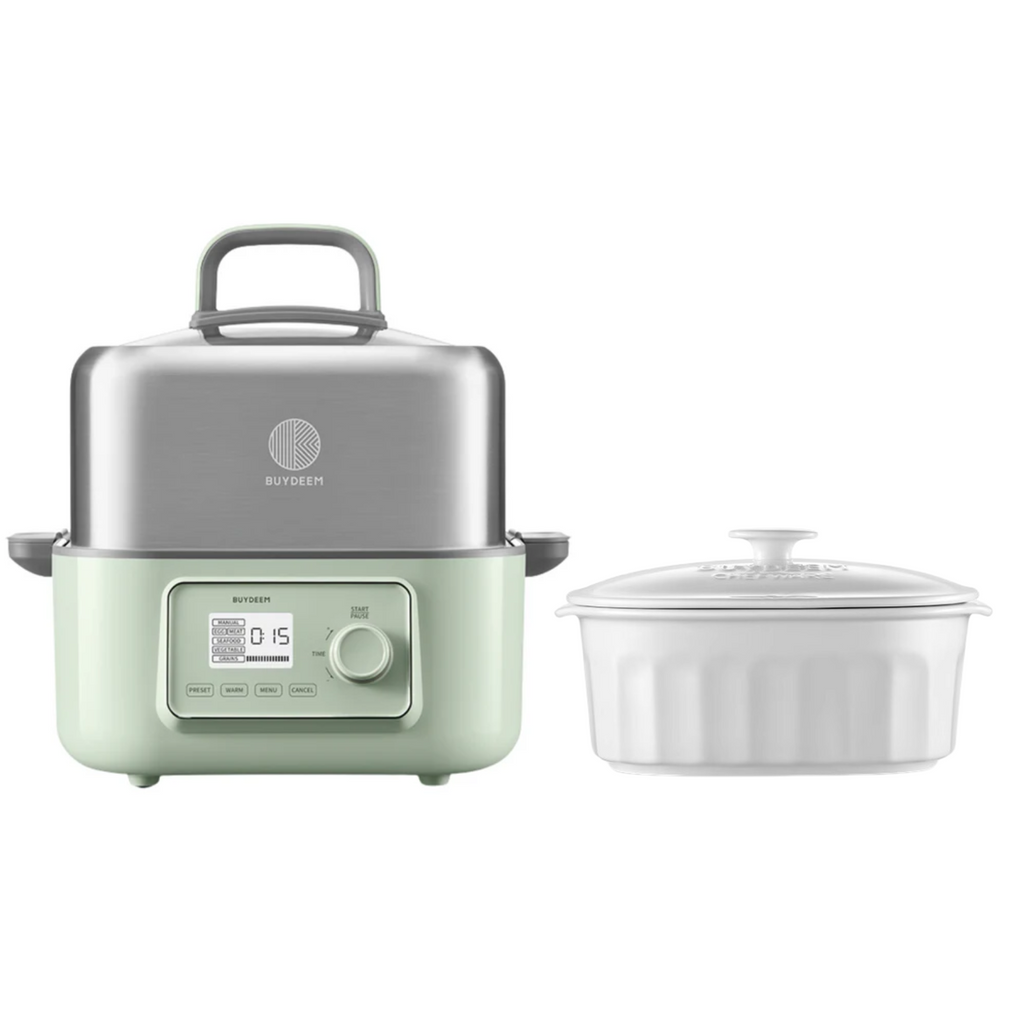 G67 Electric Food Steamer with Ceramic Cocotte - Bundle Offer
