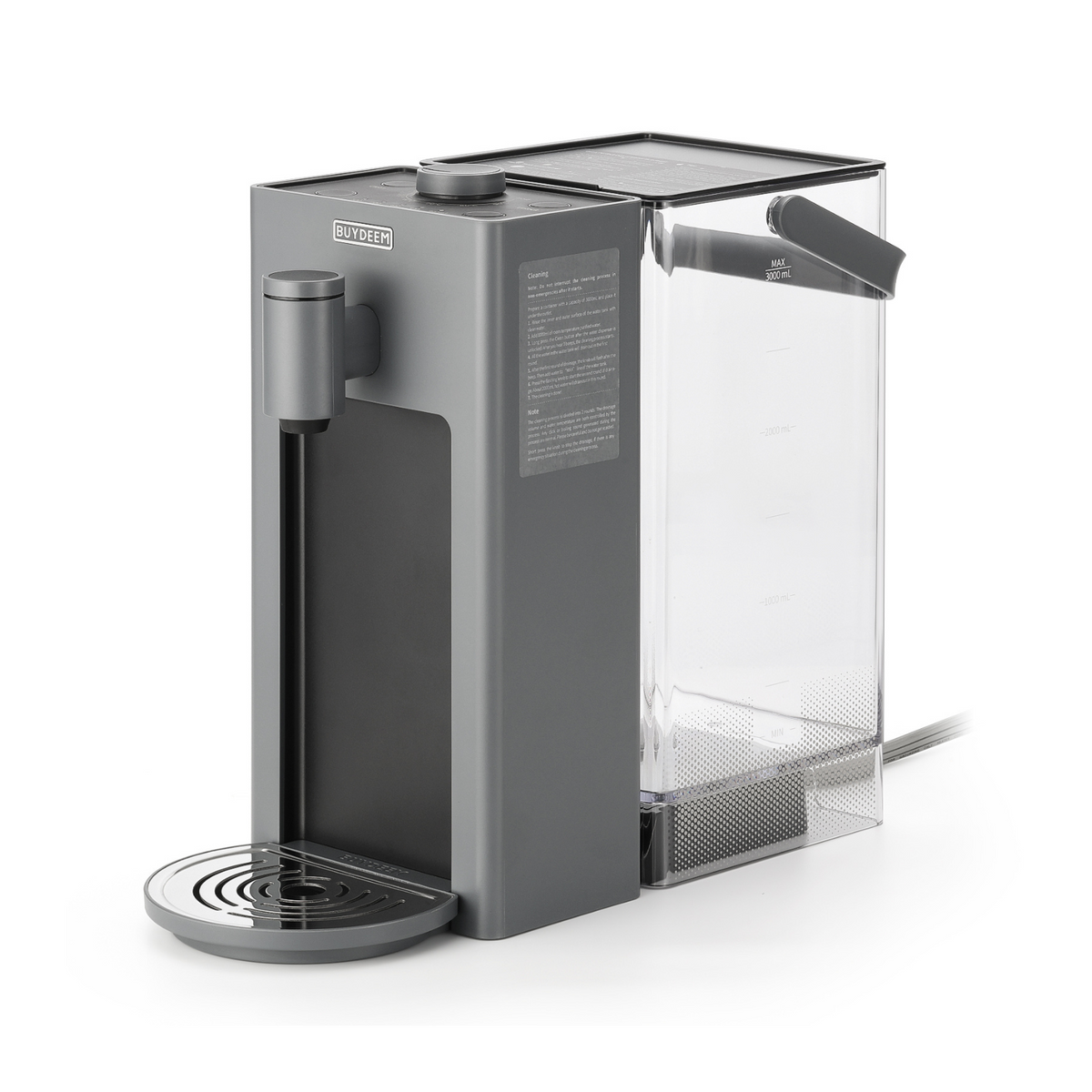 Instant Hot Water Dispenser 3QT, Ink Grey