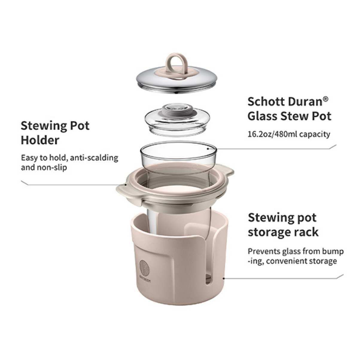 (OPEN BOX) K2763 Beverage Maker with Glass Stew Pot and Infuser, 1.5L