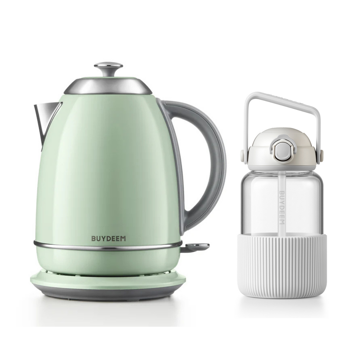 K640 Kettle with Pop-up Straw Glass Bottle - Bundle Offer