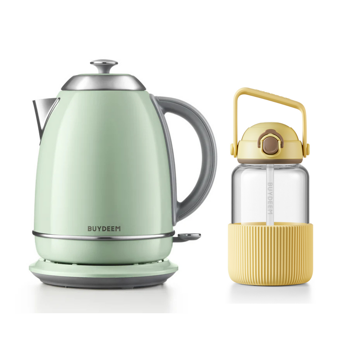 K640 Kettle with Pop-up Straw Glass Bottle - Bundle Offer