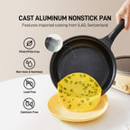 Cast Aluminum Nonstick Frying Pan & Saucepan - Bundle Offer