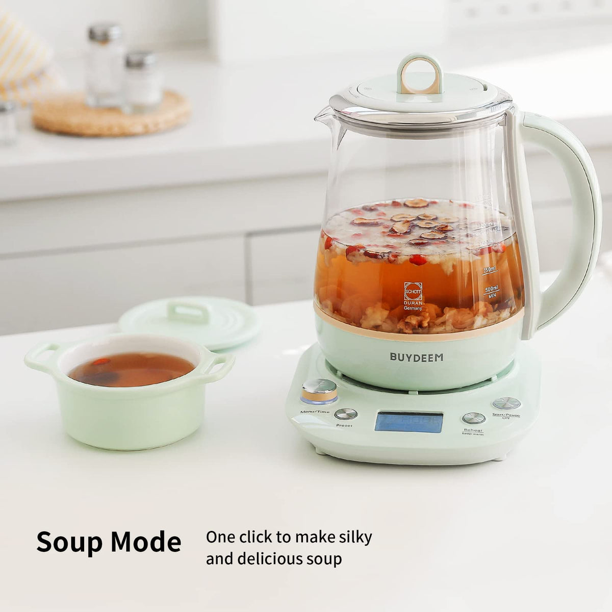 K2763 Beverage Maker with Glass Stew Pot and Infuser, 1.5L