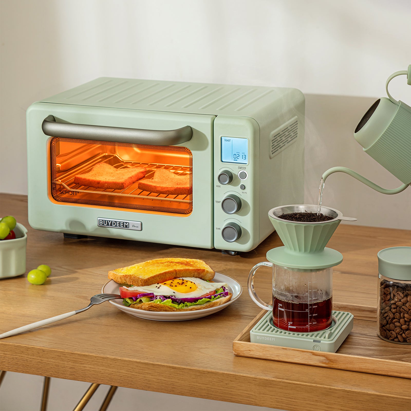multifunctional retro microwave oven household small
