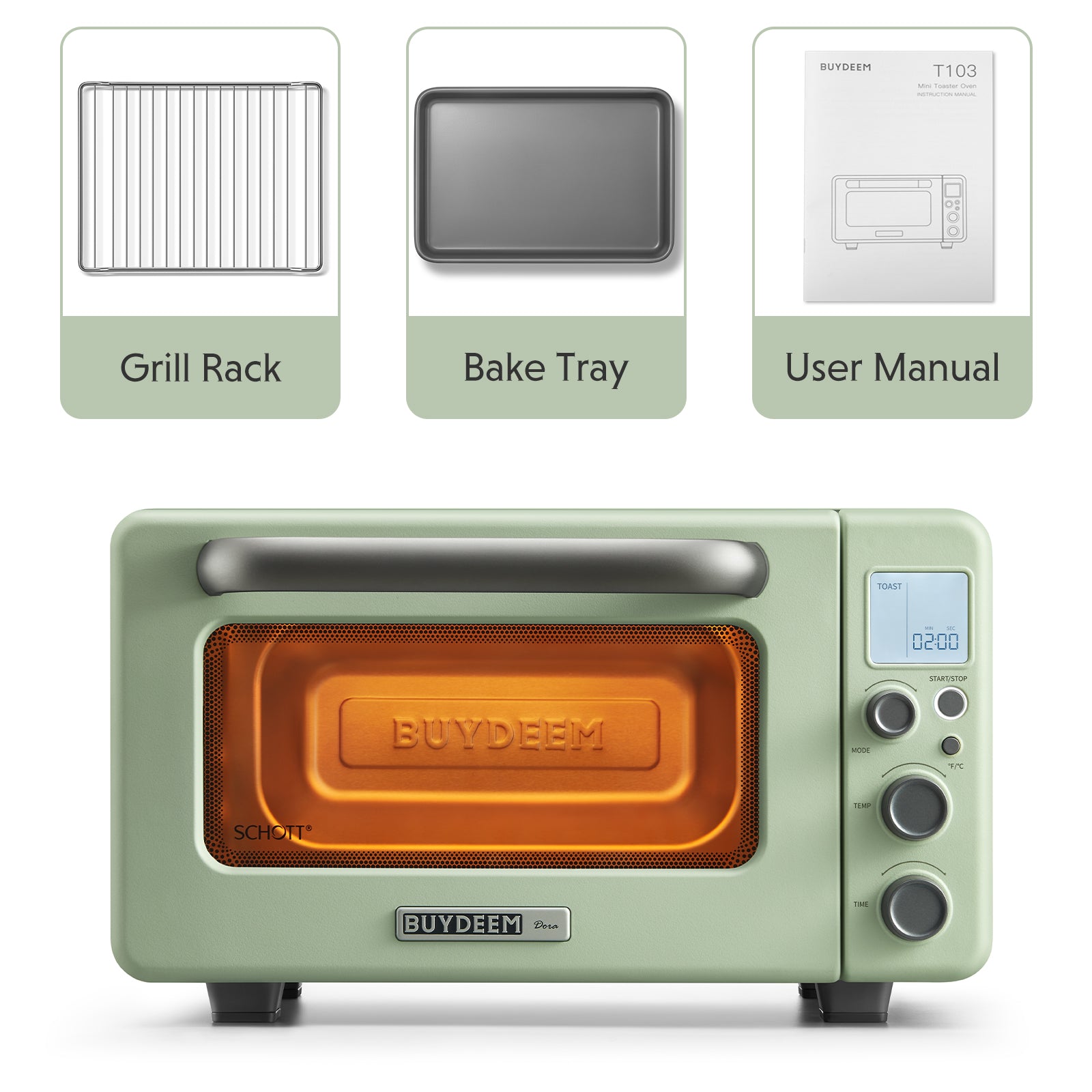 The BUYDEEM Mini Countertop Toaster Oven Dora is Small But Mighty