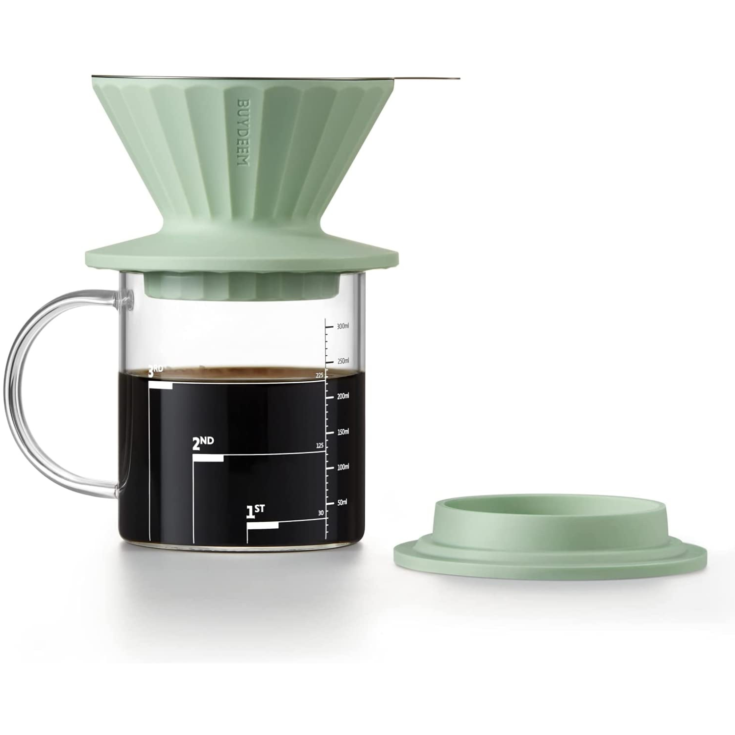 Glass Cup & Coffee Dripper Set 300ML