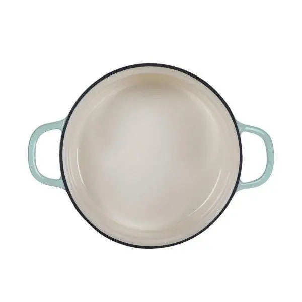 3 qt Enameled Porcelain Steamer Kettle - Black with White Spec