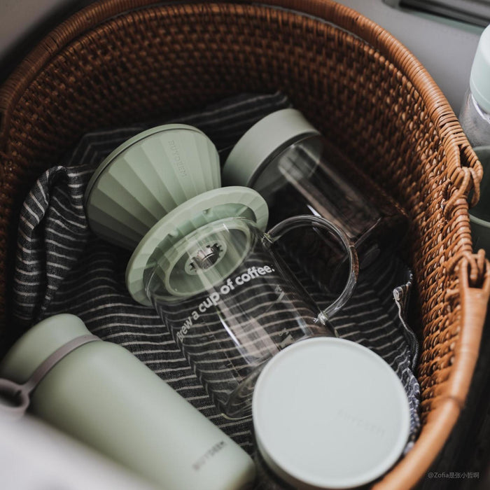 Glass Cup & Coffee Dripper Set 300ML